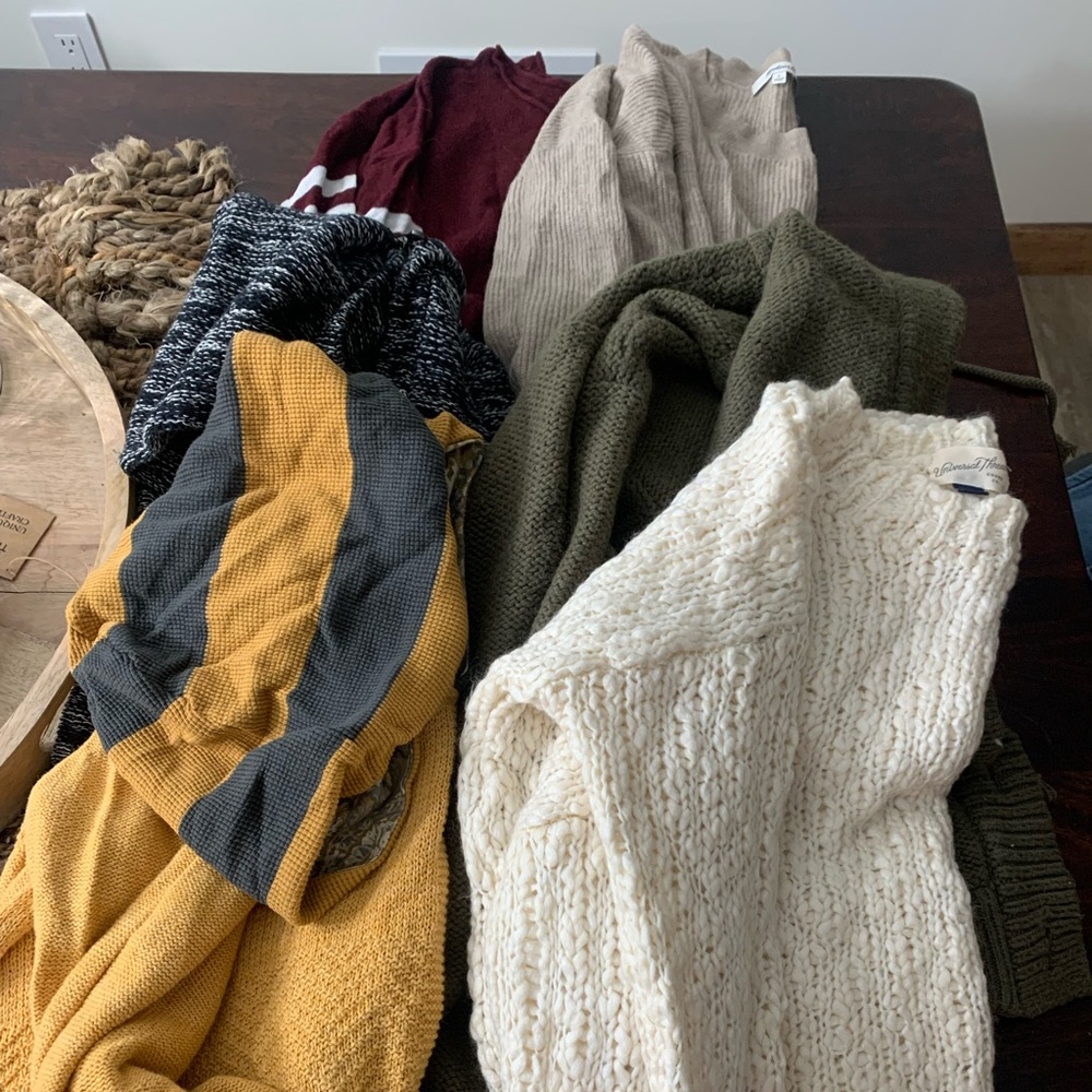 Gently used sweaters size small